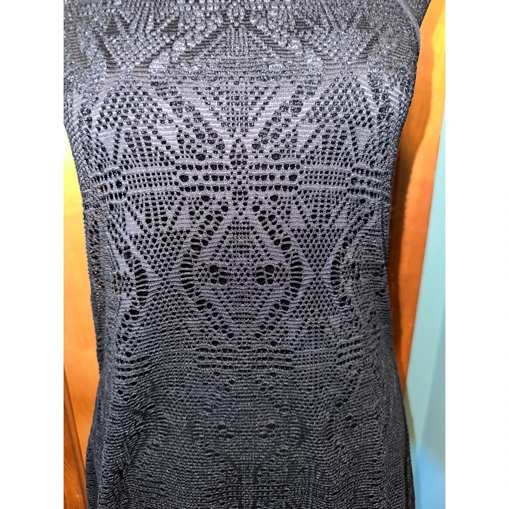 Art Class Girls XL‎ (14) Black Crochet Lace Halter Neck Swimsuit Cover Up Dress